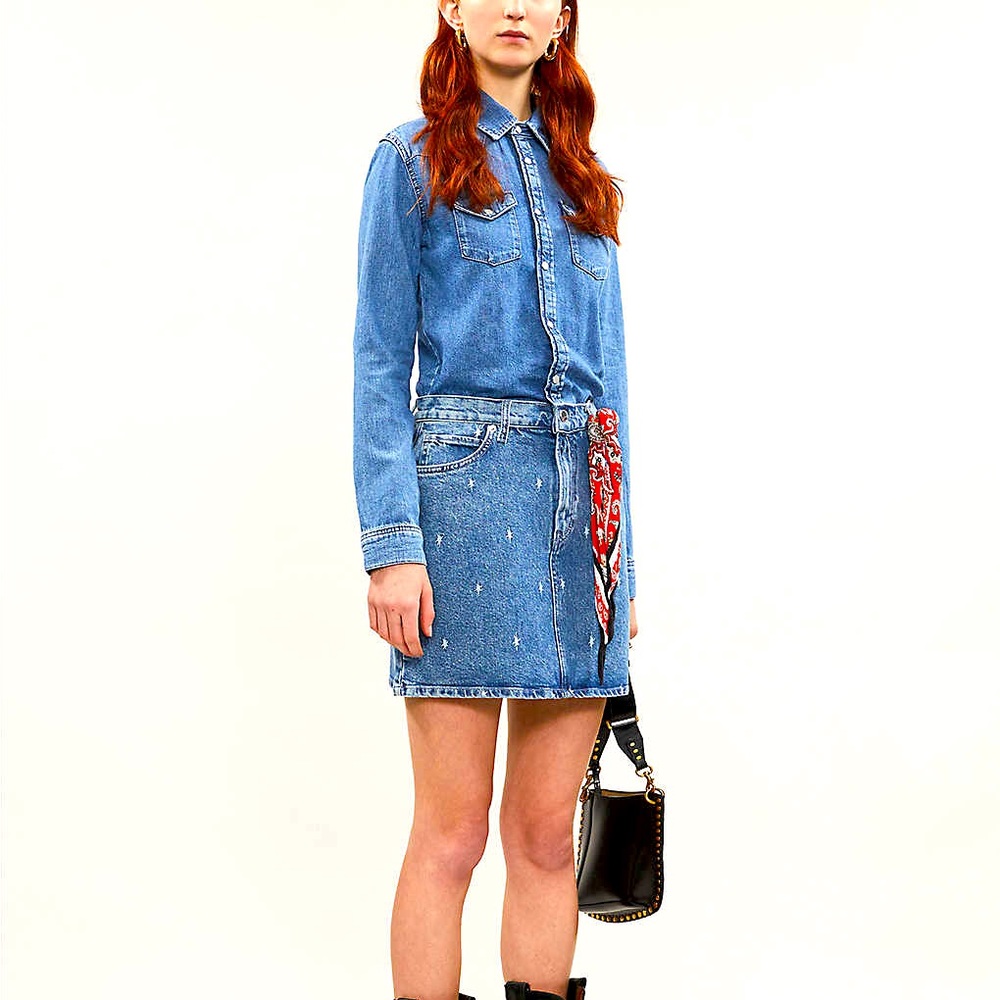 Maje denim dress sz 1